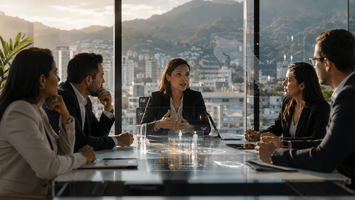 Liderazgo empresarial en Costa Rica 2026: tipos, habilidades y plan para liderar equipos con IA - G-Talent.Net