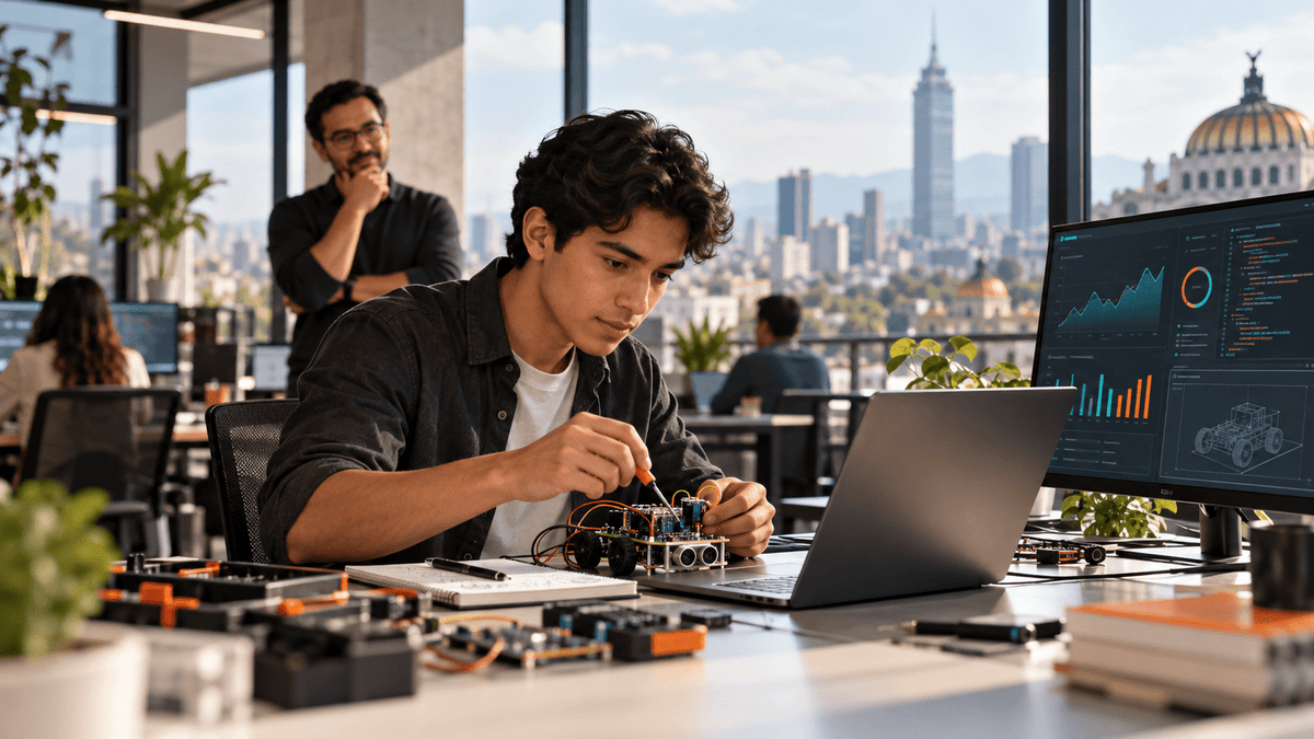 Primer empleo tech en México en 2026: habilidades, proyectos y plan de 30 días - G-Talent.Net